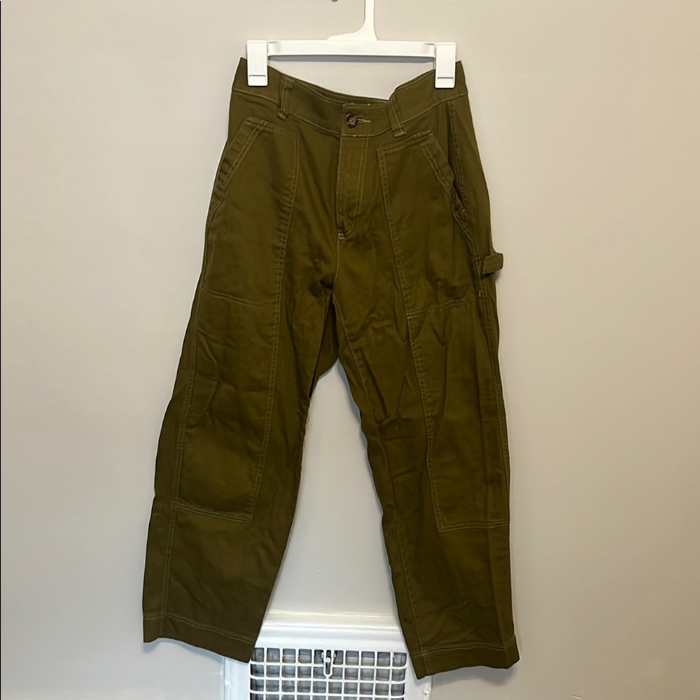 Old Navy Green Cargo Pants Relaxed Fit